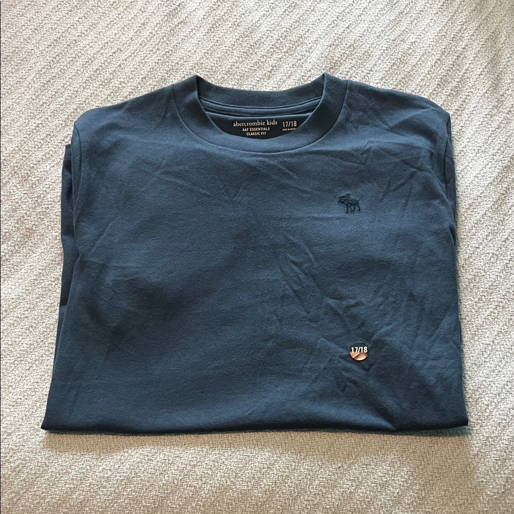 abercrombie kids Dark Navy Short Sleeve Crew Tee